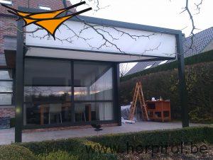 Cubola terrasoverkapping met doek