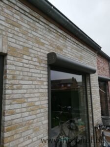 Voorzet rolluik ronde afwerking