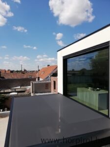 veranda zonnewering plat dak
